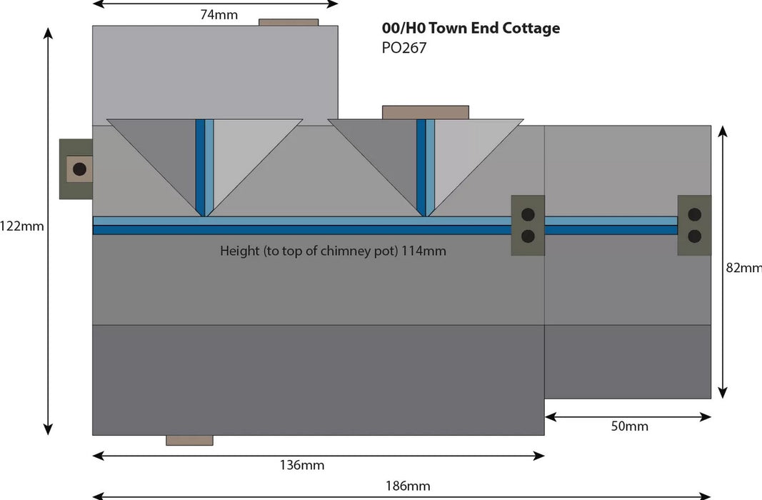 Metcalfe PO267 OO Scale Town End Cottage