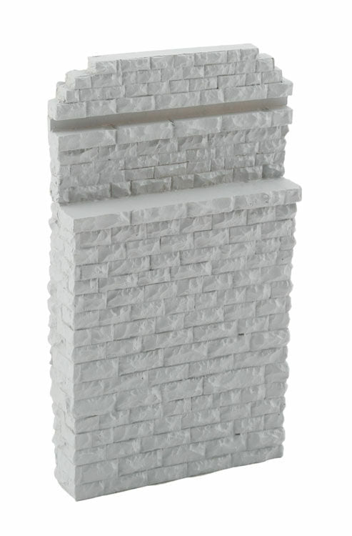 WALTHERS 933-4583 Single-Track Railroad Bridge Stone Abutment - Resin Casting -- Approximate Dimensions: 8.2 x 1.5 x 14.6cm 