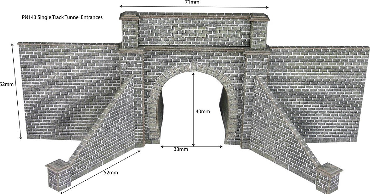 Metcalfe N Scale Tunnel Entrance - Single Track