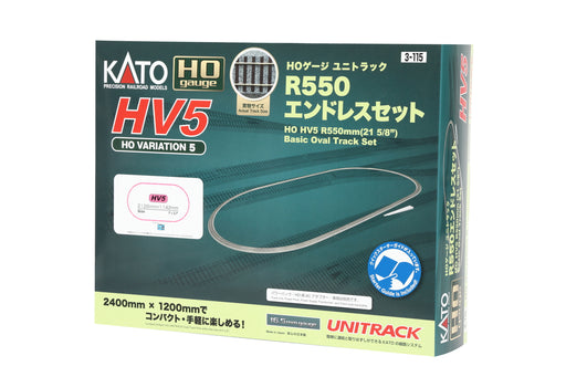 Kato 3-115 HO HV5 Unitrack Oval 550mm Radius Track Pack