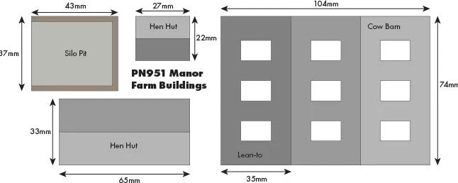 Metcalfe PN951 N Scale Manor Farm Buildings