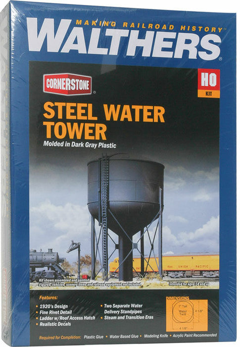 WALTHERS 933-3043 Steel Water Tank - 11.3 x 7.5 x 17.5 cm