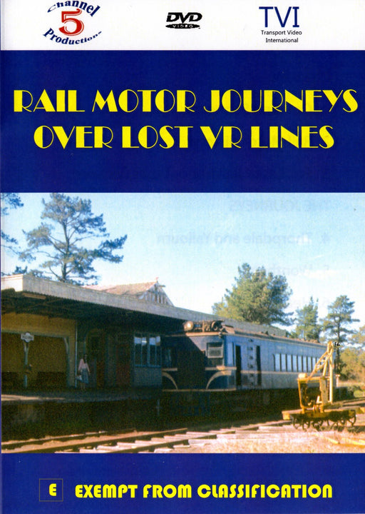 DVD CFR1024 Rail Motor Journeys Over Lost VR Lines