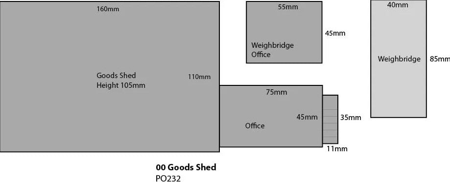 Metcalfe PO232 OO Scale Goods Shed