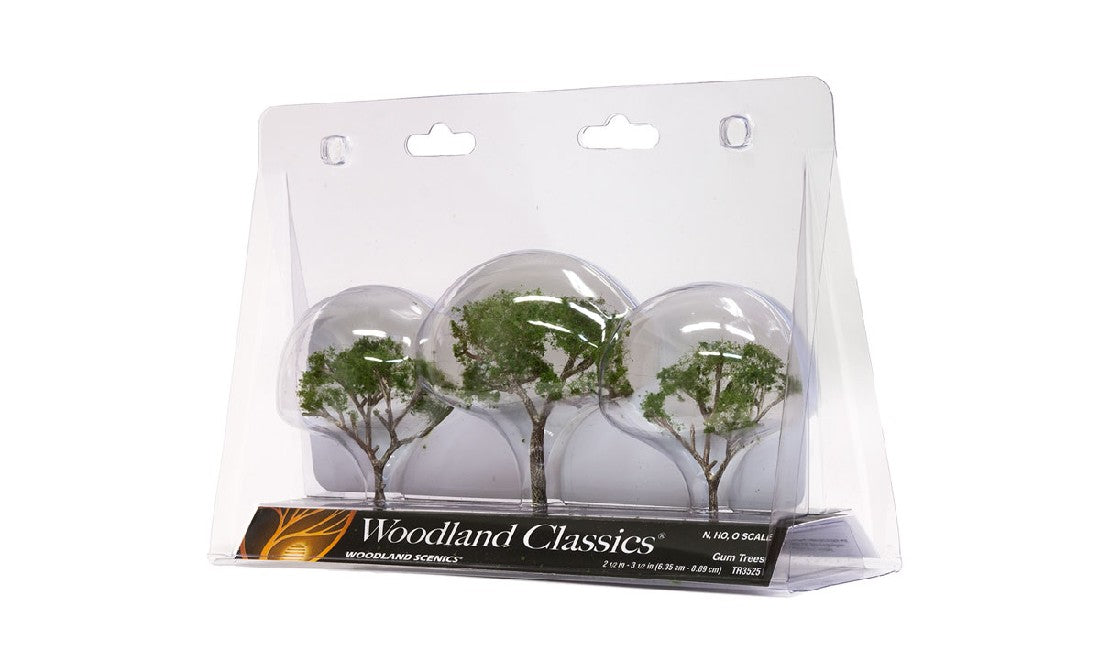 WOODLAND SCENICS TR3525 Gum Trees [3pcs] (6.35 cm - 8.89 cm)