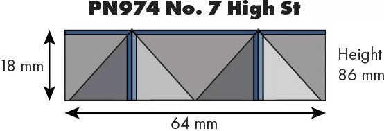 Metcalfe PN974 NO. 7 HIGH STREET LOW RELIEF SHOP FRONT