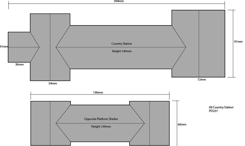 Metcalfe PO237 OO Scale Country Station