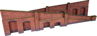 Metcalfe PO248 OO Scale Red Brick Tapered Wall