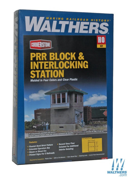 WALTHERS 933-2982 Pennsylvania Railroad Block & Interlocking Station - 6.1 x 7.9 x 12.3cm