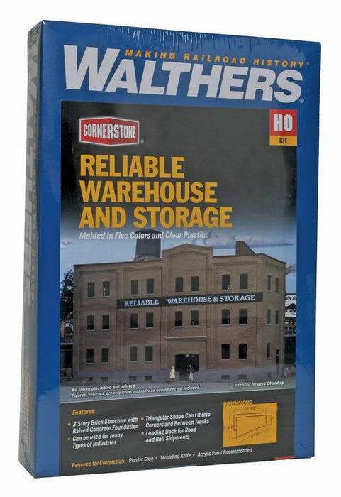 WALTHERS 933-3014 Reliable Warehouse & Storage - 27 x 26 x 17.1cm