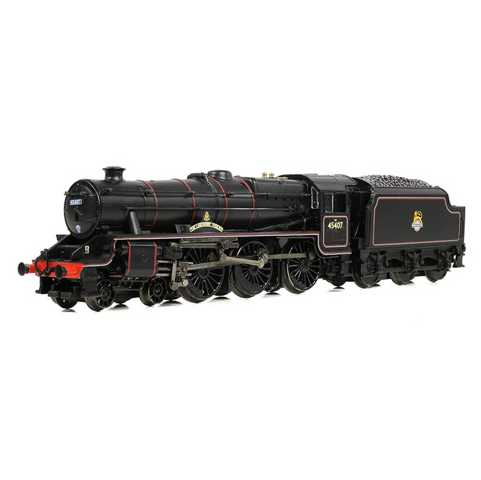 Graham Farish 372-136A LMS 5MT 'Black 5' 45407 'The Lancashire Fusilier' BR Early Lined Black