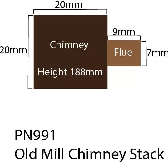 Metcalfe PN991 N Scale Chimney Stack