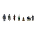 Branchline 36-442 Post war era figures set B