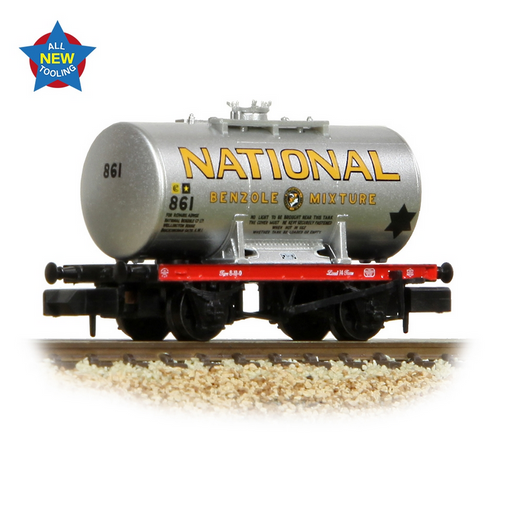 Graham farish 378-002A 14 Ton Anchor mounted tank wagon "National Benzole" silver