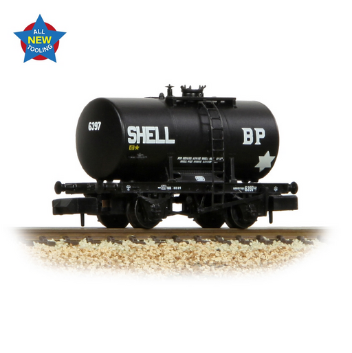 Graham Farish 378-004A 20 ton Anchor mounted tank wagon 'Shell/BP' black