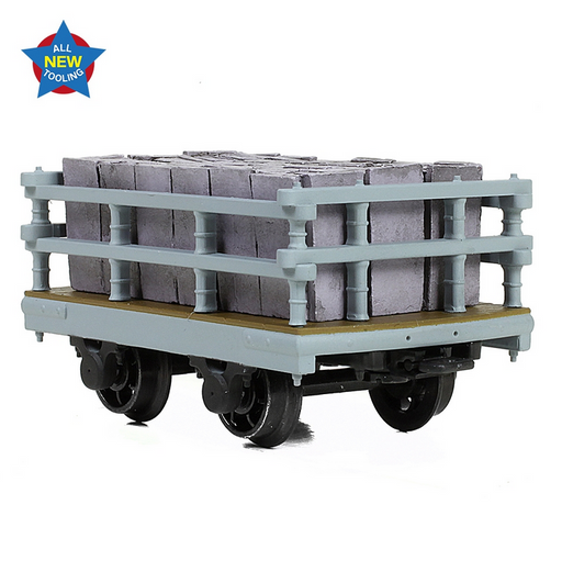 Bachmann NG7 73-027 Dinorwic Slate Wagon with Sides in Grey - with Slate Load