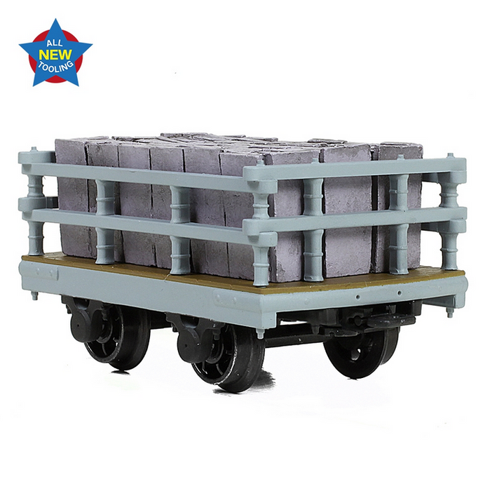 Bachmann NG7 73-027A Dinorwic Slate Wagon with Sides in Grey - with Slate Load