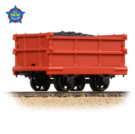 Bachmann NG7 73-030A Dinorwic Coal Wagon in Red - with Coal Load