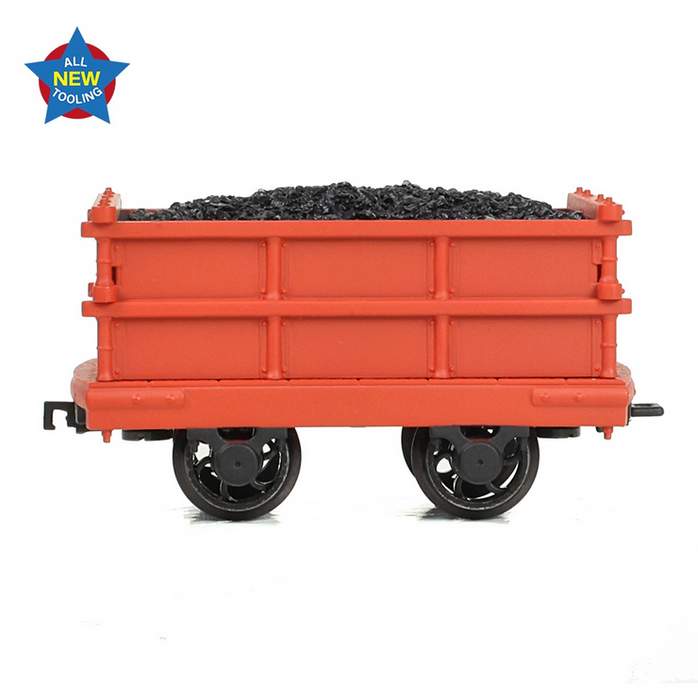 Bachmann NG7 73-030A Dinorwic Coal Wagon in Red - with Coal Load