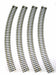 PECO ST-1252 TT:120 Gauge 2ND Radius Double Curve (4pcs)