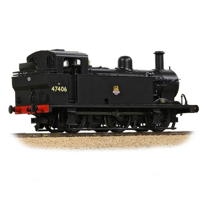 Branchline 32-231BSF LMS Fowler 3F Jinty Steam Locomotive 47406 - British Railways Black Early with DCC sound