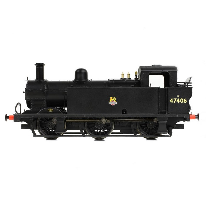 Branchline 32-231BSF LMS Fowler 3F Jinty Steam Locomotive 47406 - British Railways Black Early with DCC sound