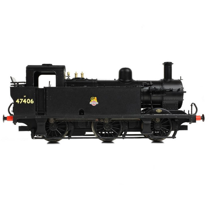 Branchline 32-231BSF LMS Fowler 3F Jinty Steam Locomotive 47406 - British Railways Black Early with DCC sound