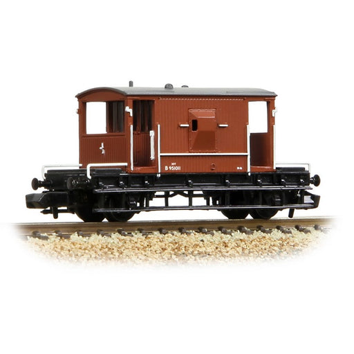 Graham Farish 377-525G BR 20T Brake Van - British Railways Bauxite Early