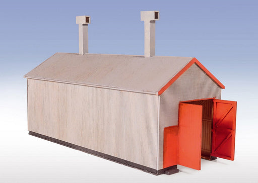 Peco LK-220 OO-9 Corrugated Engine Shed - Lasercut Kit 