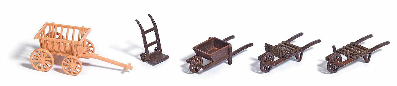 Busch 1630 Cart Set [4pcs] - HO Scale