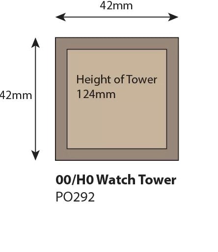 Metcalfe PO292 OO Scale Castle Watch Tower