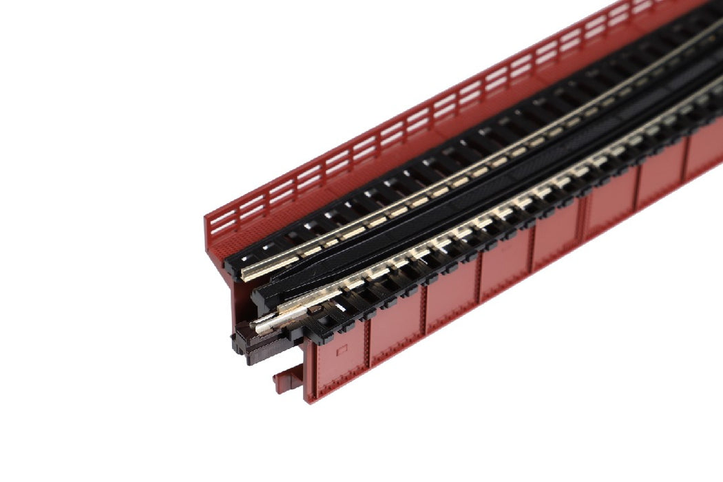 Kato 20-465 Single Curve Girder Bridge, Red - 448mm (17.6") Radius 15 Degree