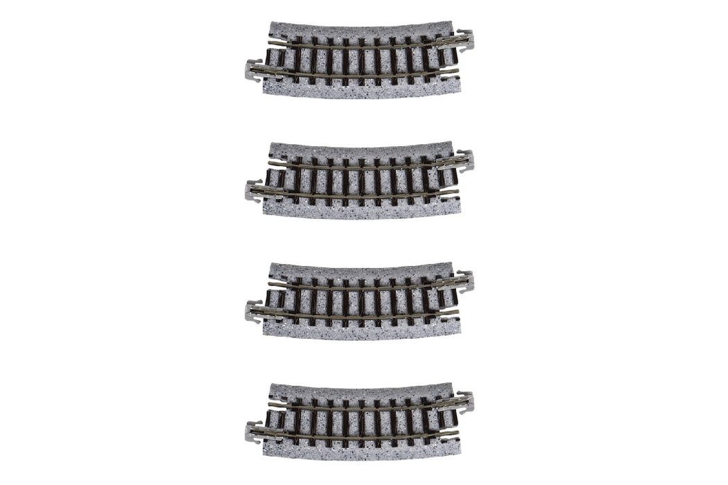 Kato 20-101 249mm (9 3/4") Radius 15 Degree Curve Track (4 pcs)