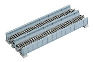 Kato 20-455 186mm (7 5/16") Double Track Plate Girder Bridge, Light Blue