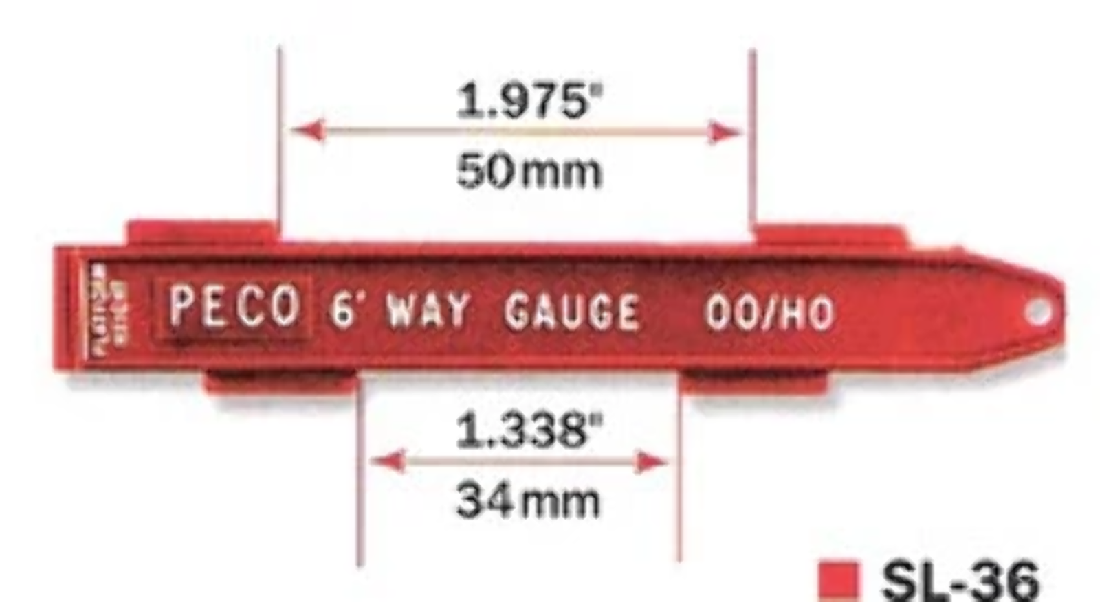 Peco SL-36 6ft Way Gauge