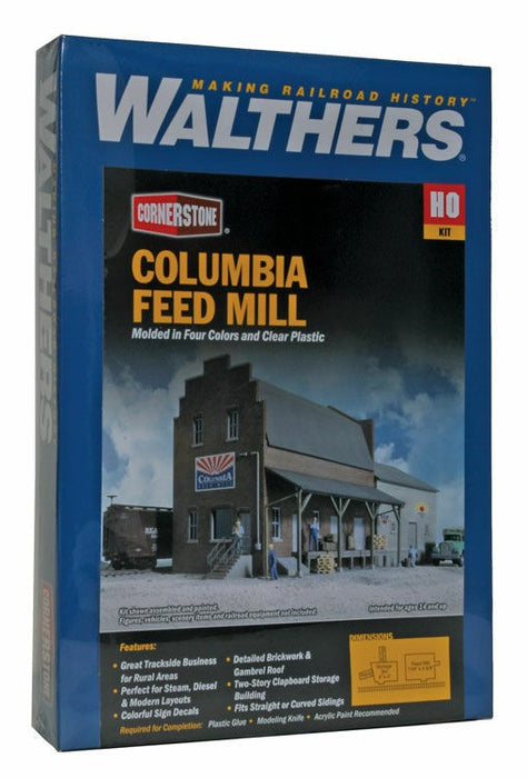 WALTHERS 933-3090 Columbia Feed Mill - 18.4 x 14.3 x 14cm 