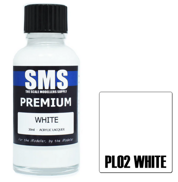 SMS PL02 Premium Lacquer GENERAL COLOUR - WHITE (30ml)