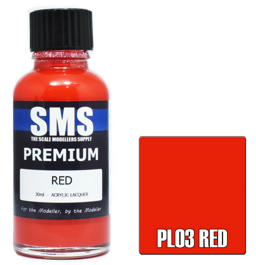 SMS PL03 Premium Lacquer GENERAL COLOUR - RED (30ml)