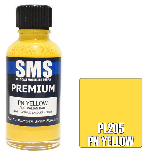 SMS PL205 Premium Lacquer AUSTRALIAN RAIL - PN YELLOW (30ml)