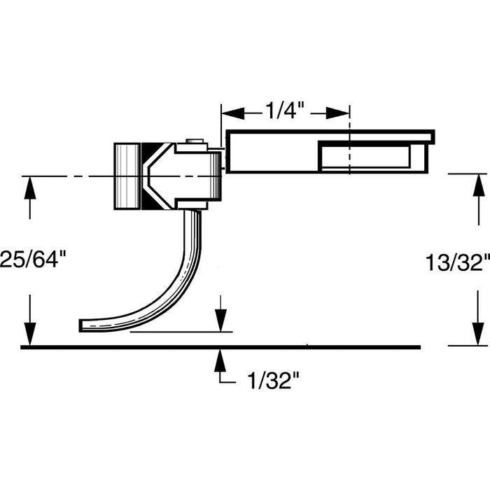 Kadee 23 - #23 HO Gauge 20-Series Plastic Couplers with Gearboxes - Short (1/4") Centerset Shank [4pcs]