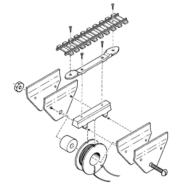 Kadee 309 - #309 HO Scale Under-the-Ties Delayed-Action Electric Uncoupler Kit