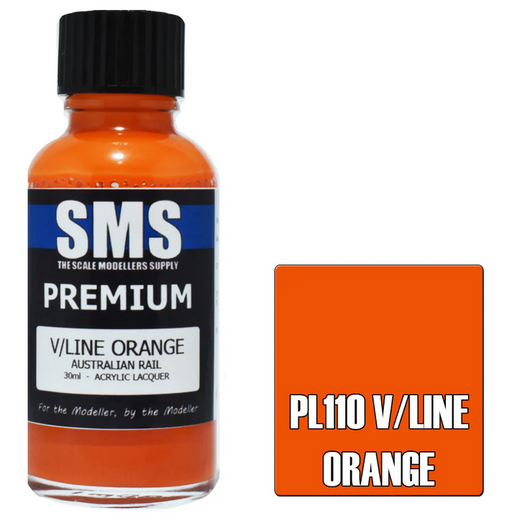 SMS PL110 Premium Lacquer AUSTRALIAN RAIL - V/LINE ORANGE (30ml)