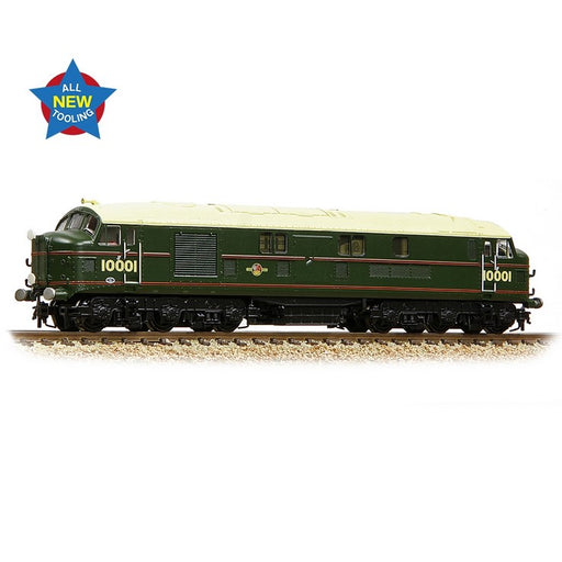 Graham Farish 372-917 LMS 10001 Diesel Locomotive - British Rail Lined Green Late Crest