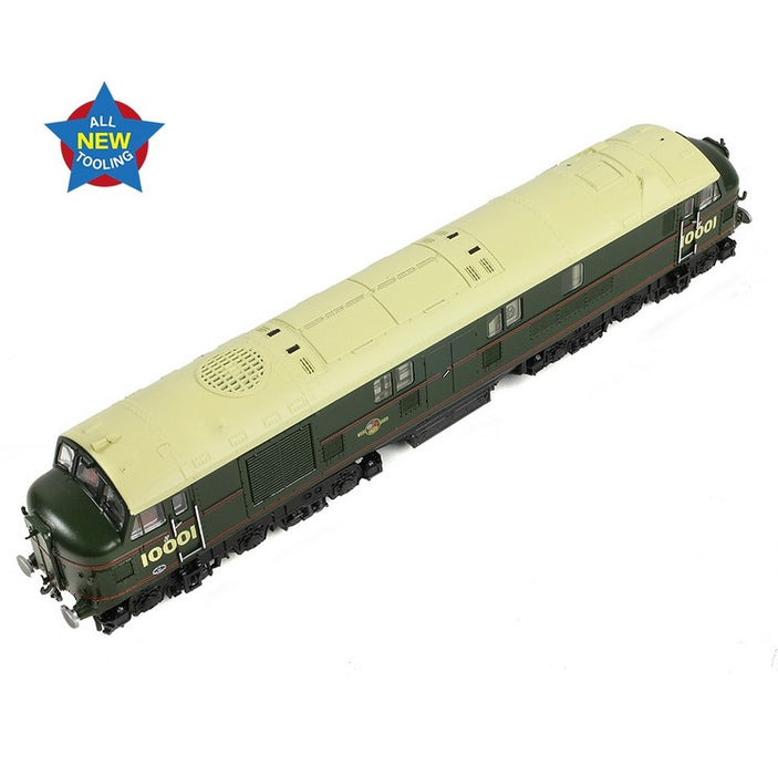 Graham Farish 372-917SF LMS 10001 Diesel Locomotive - British Rail Lined Green Late Crest With DCC Sound