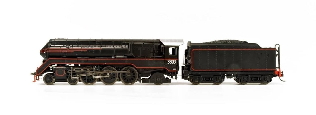 Australian Railway Models 87002 C3803 STREAMLINED BLACK RED LINING