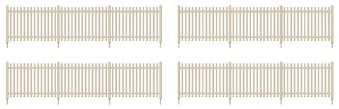 RATIO 432 SR CONCRETE PALE FENCING (STRAIGHTS)