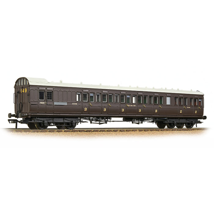 Branchline 39-604 SE&CR 60ft Birdcage Brake Composite Lavatory SE&CR Wellington Brown