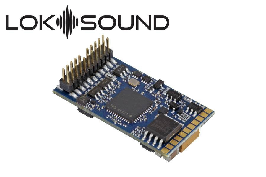 ESU 58412 LokSound 5 DCC/MM/SX/M4 "blank decoder", PluX22, with speaker 11x15mm, gauge: 0, H0