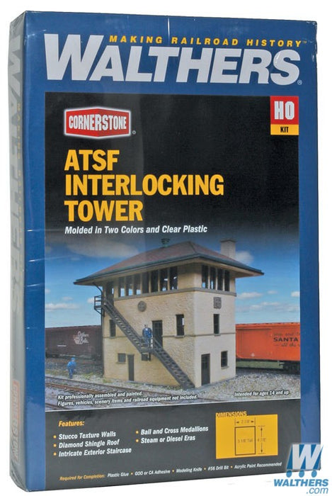 WALTHERS 933-2983 Santa Fe Interlocking Tower - 7.3 x 12.3 x 13cm