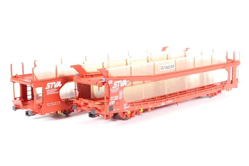 Branchline 38-250 IPA twin double decker car transport wagon STVA red